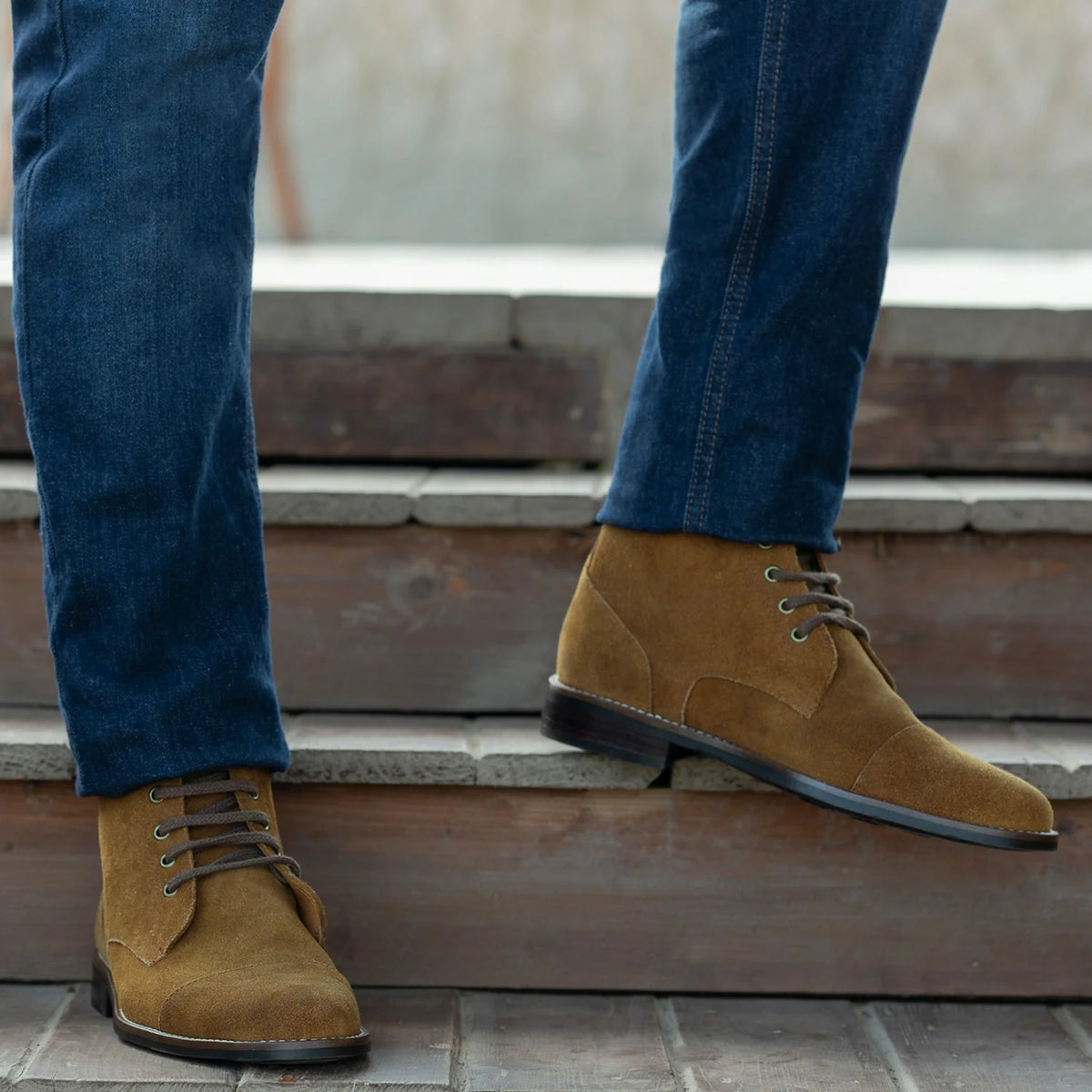 Orlaven Knight Derby Brown Suede Leather Boots - StudGuard footwear image 9