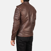 Faisor Mocha Biker Jacket – alternate product view 4