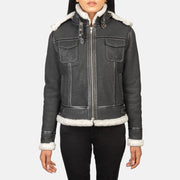 Fiona Hooded Shearling Jacket – alternate product view 4