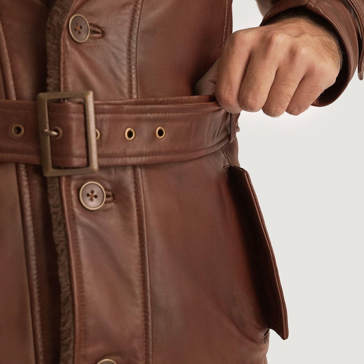 
Interior View Showing Fully faux fur lined & Dual Inside Utility Storage Pockets