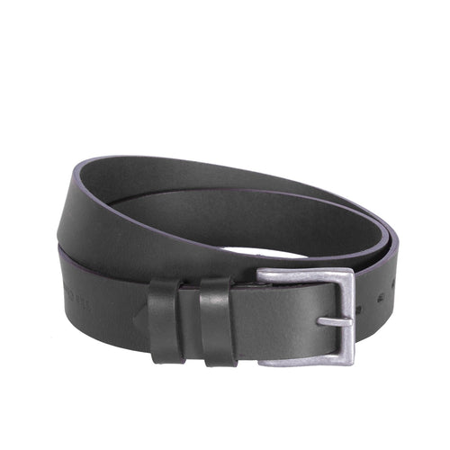 Brandon Full-Grain Leather Belt in Classic 100% Full-Grain Leather - Full Exterior Front Profile View | Buy Online