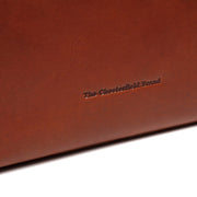 
Cognac Leather Handbag Hermosa, detail view 5