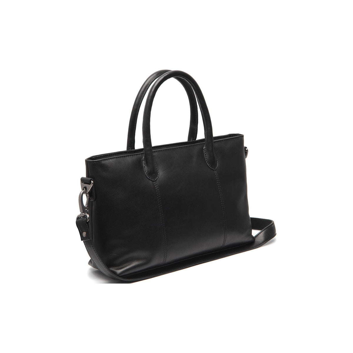 
Pergamino Full-Grain Leather Handbag in Classic 100% Full-Grain Leather - Front Profile View & Tailored Silhouette | Buy Online