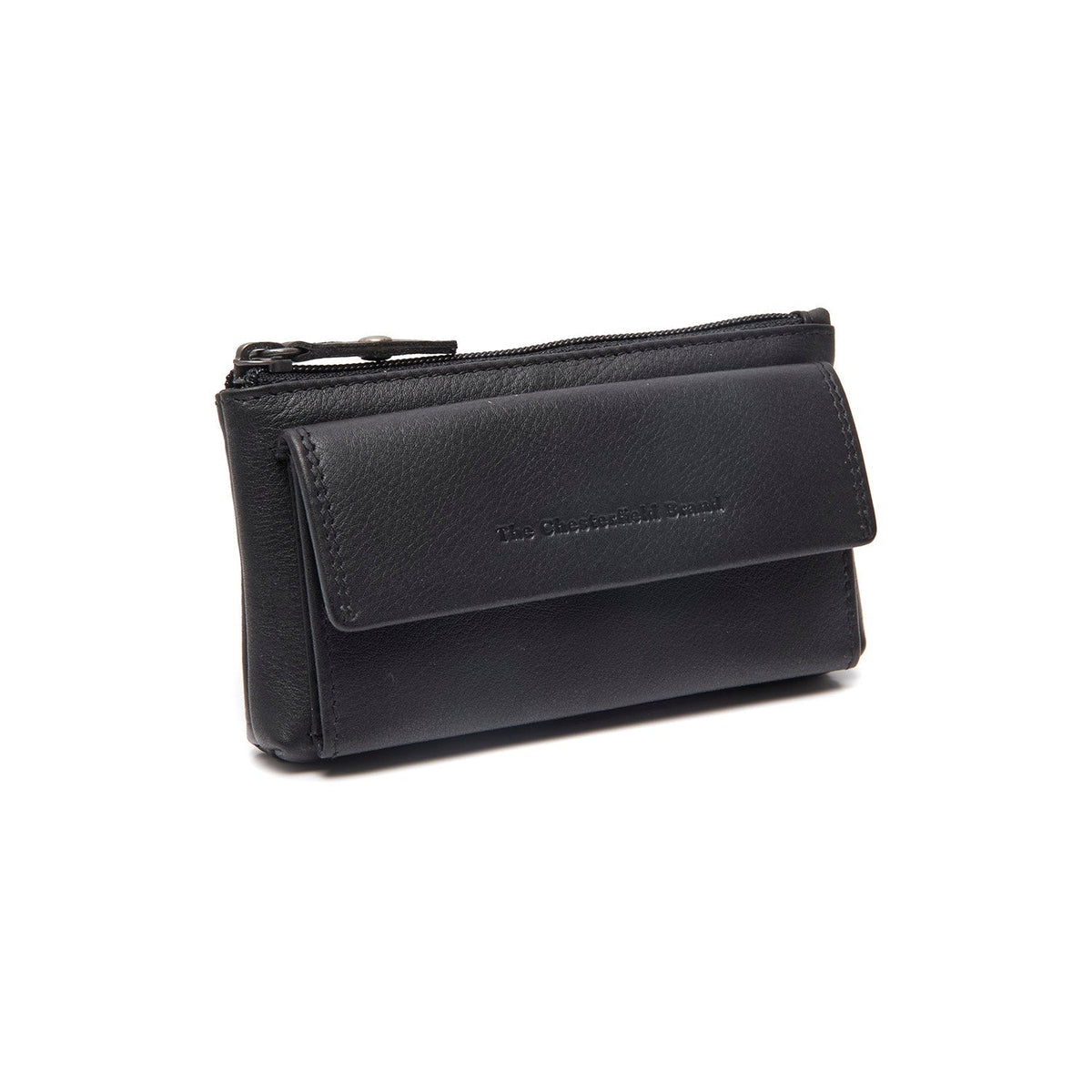 Torano Full-Grain Leather Key Case in Classic 100% Full-Grain Leather - Front Profile View &amp; Tailored Silhouette | Buy Online