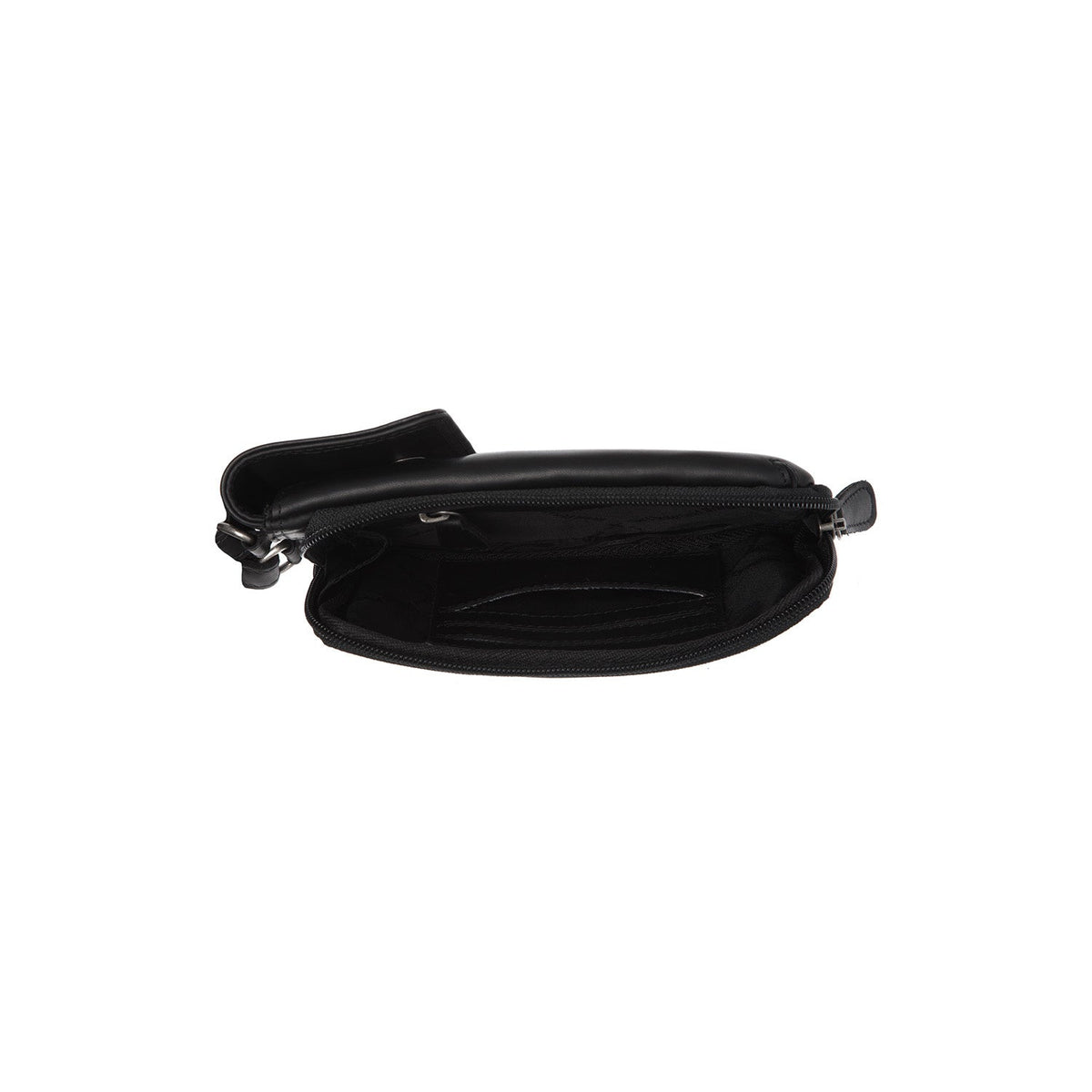
Langley Full-Grain Leather Phone Bag - Lateral Side Profile View Showing Sleeve Cut & Athletic Taper Fit