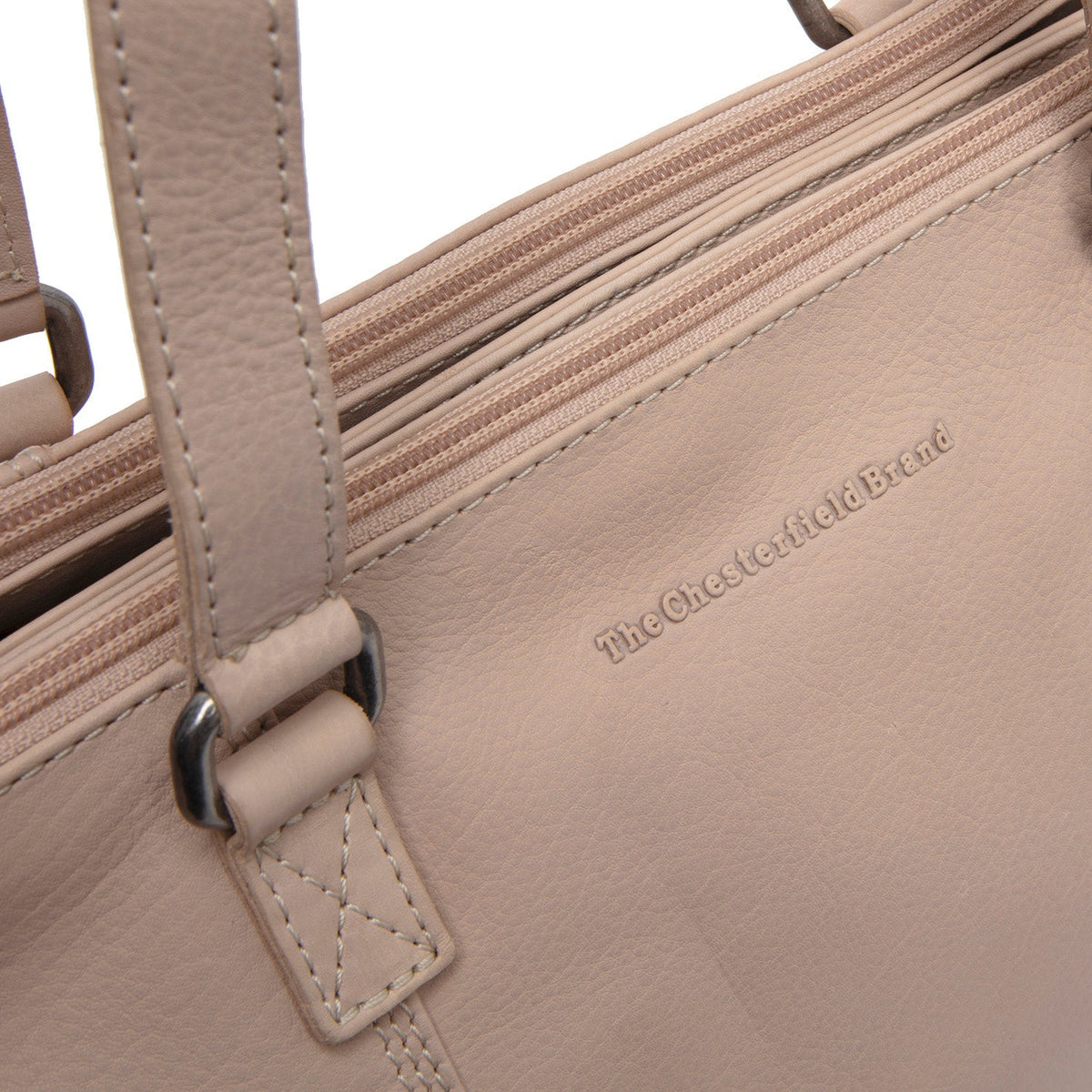 Marvos Full-Grain Leather Shoulder Bag - Structured Side Profile Showing Gusset Depth &amp; Expansion Capacity
