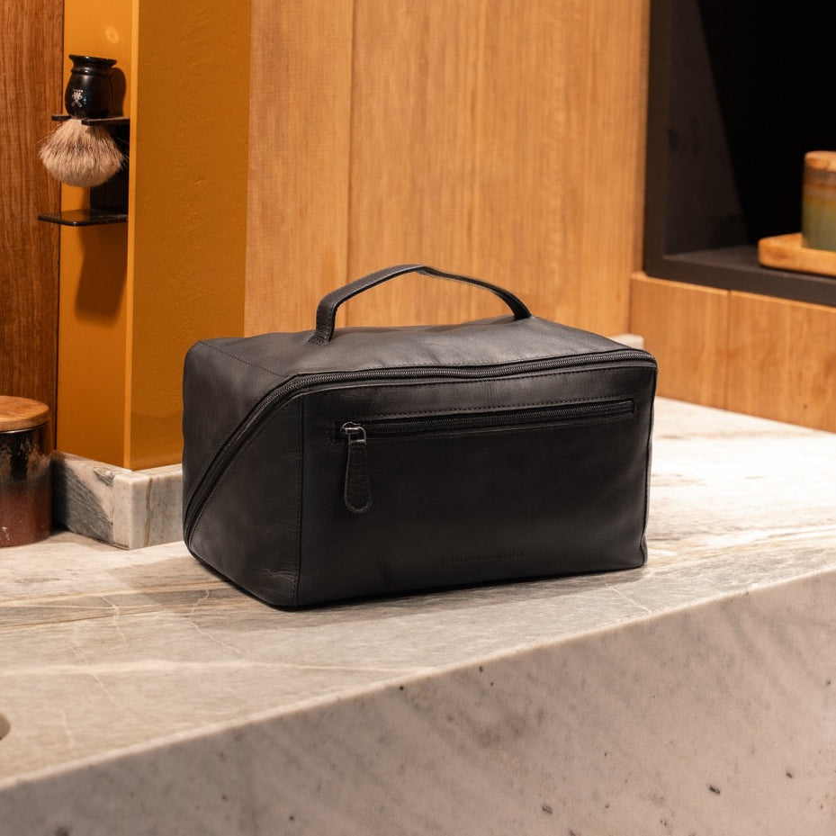 
Classic 100% Full-Grain leather Goods - Back View Showing Tailored Shoulder Fit & Clean Hemline