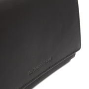 
Solid Antique Brass Hardware & Heavy-Duty Dual Zipper Detail on Mirthe Full-Grain Leather Wallet