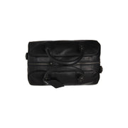 
Liam Full-Grain Leather Weekender Bag - Structured Side Profile Showing Gusset Depth & Expansion Capacity
